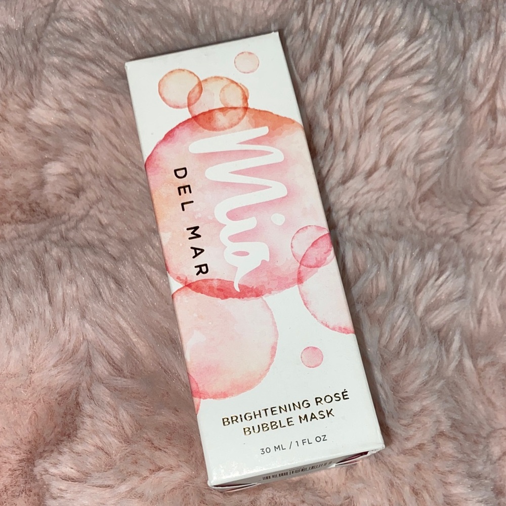 MIA Brightening Rosé Bubble Mask - Pink and White